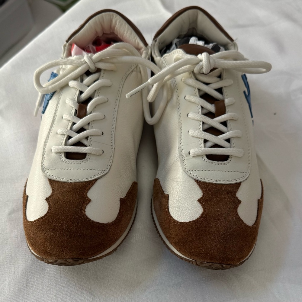 Tory Burch suede and leather retro sneaker - Picture 12 of 12